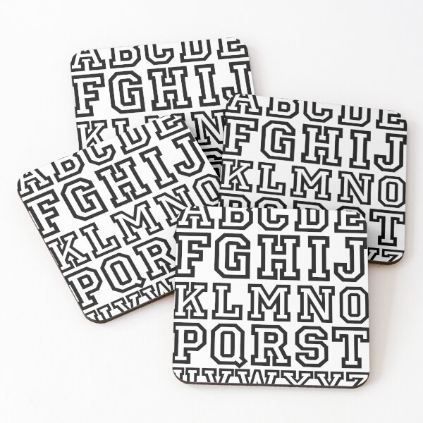Item preview, Colorful Varsity Alphabet – Bold Retro Typography Letters Set designed and sold by NNAANN.