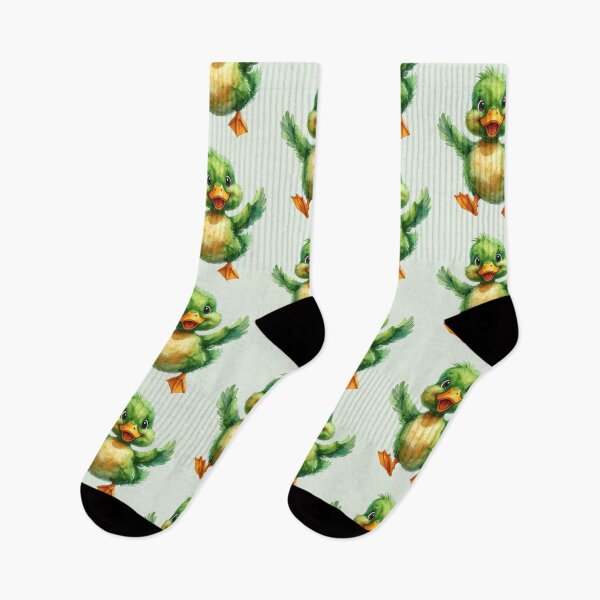 Item preview, El patito verde salta alegremente en el aire. designed and sold by LiskoDesign.