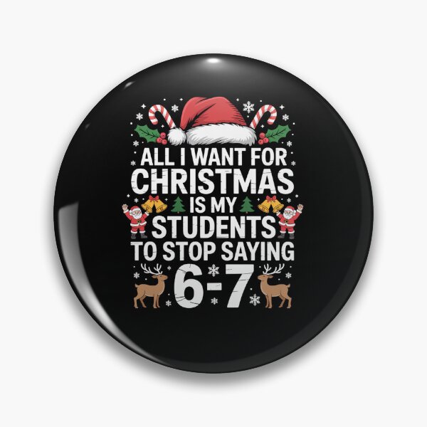 Item preview, Students Saying 6-7 67 Six Seven Teacher Christmas designed and sold by StephenDDArt.