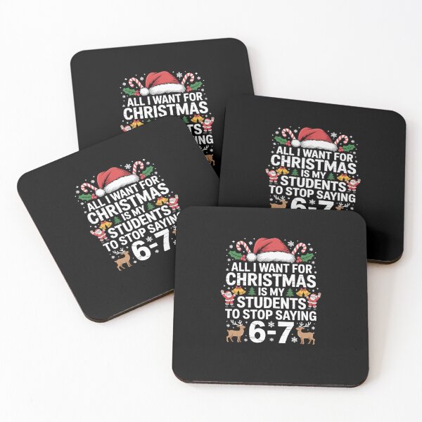 Item preview, Students Saying 6-7 67 Six Seven Teacher Christmas designed and sold by StephenDDArt.