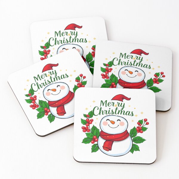 Item preview, Smiling Snowman Merry Christmas Art designed and sold by Good Vibes .
