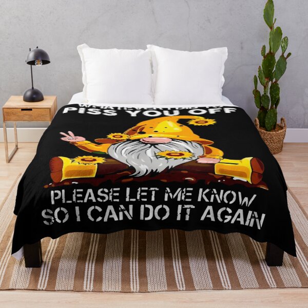Item preview, Sunflower Gnome: Whatever I Did, I'll Do It Again designed and sold by MOFAPPAREL.