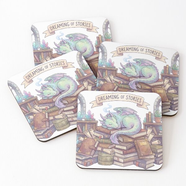 Item preview, Book Dragon - Fantasy Reader Hoard designed and sold by WojcikDesigners.