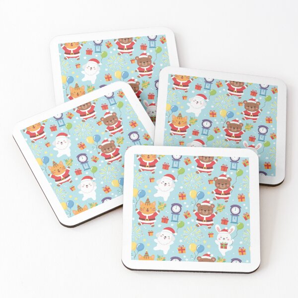 Item preview, Santa Seamless new year Pattern designed and sold by Meemaart.