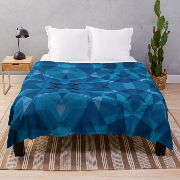 Item preview, Blue Modern Wormhole Scratch Board Geometric Abstract Pattern designed and sold by RoyalStarsPatts.