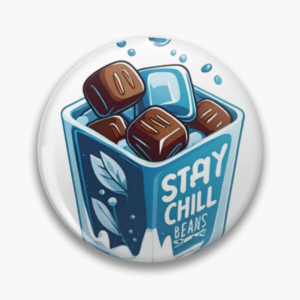 Item preview, Stay chill bean sticker  designed and sold by PixJaipal.