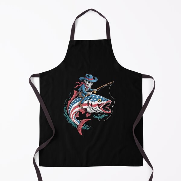 Item preview, Skeleton Fishing Bass Fisherman Halloween designed and sold by RayhendersonArt.
