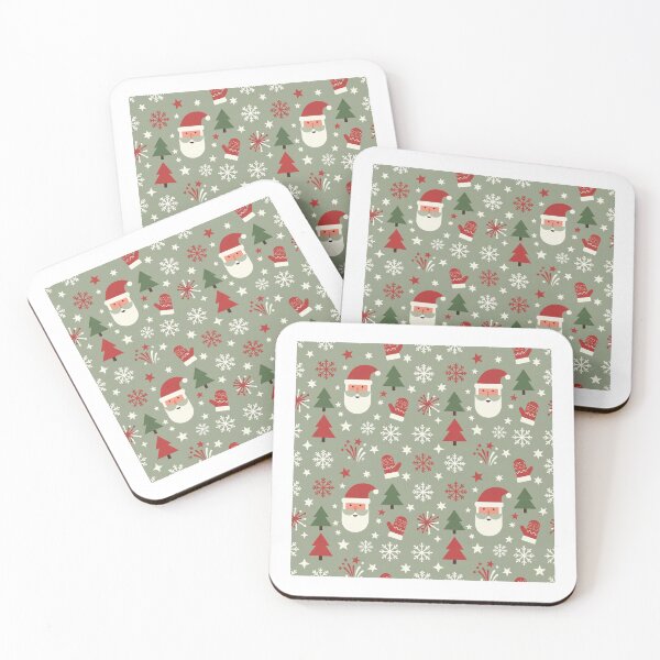 Item preview, Santa Seamless new year Pattern designed and sold by Meemaart.