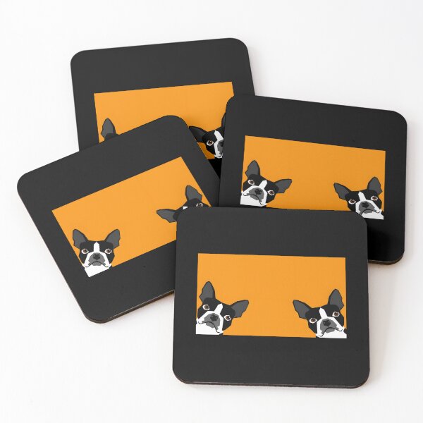 Item preview, Peeking Boston Terrier Dog Art designed and sold by pwyyjotdqwu98.