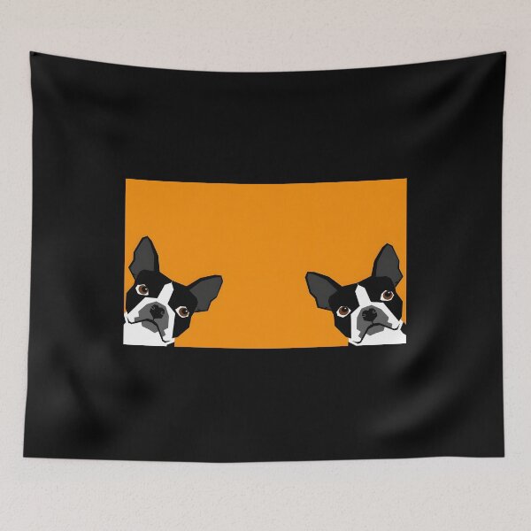 Item preview, Peeking Boston Terrier Dog Art designed and sold by pwyyjotdqwu98.