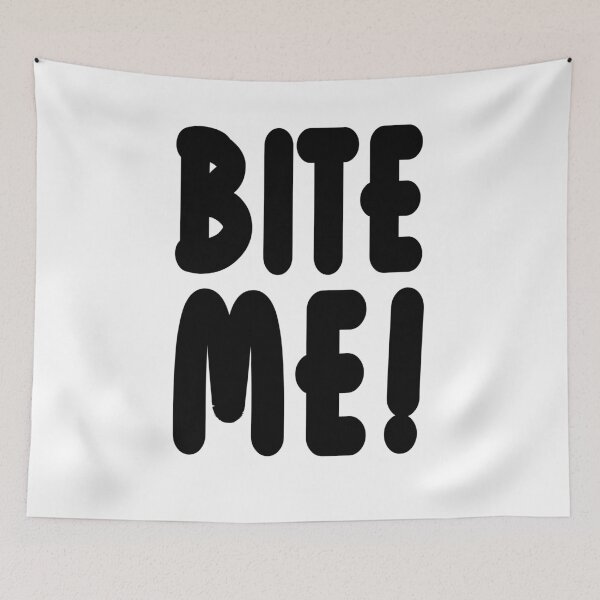 Item preview, Bite Me – Bold Hand Drawn Typography Graphic designed and sold by NNAANN.