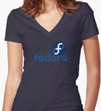 Fedora Women's Fitted V-Neck T-Shirt