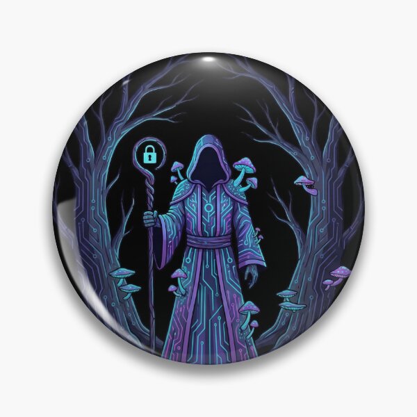 Item preview, Lunarpunk Privacy Druid: The Encrypted Guardian designed and sold by CELTIC-DESIGNS.
