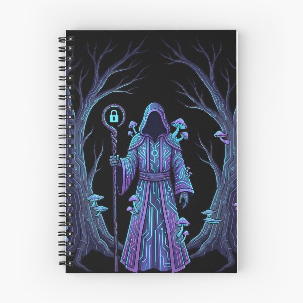 Item preview, Lunarpunk Privacy Druid: The Encrypted Guardian designed and sold by CELTIC-DESIGNS.