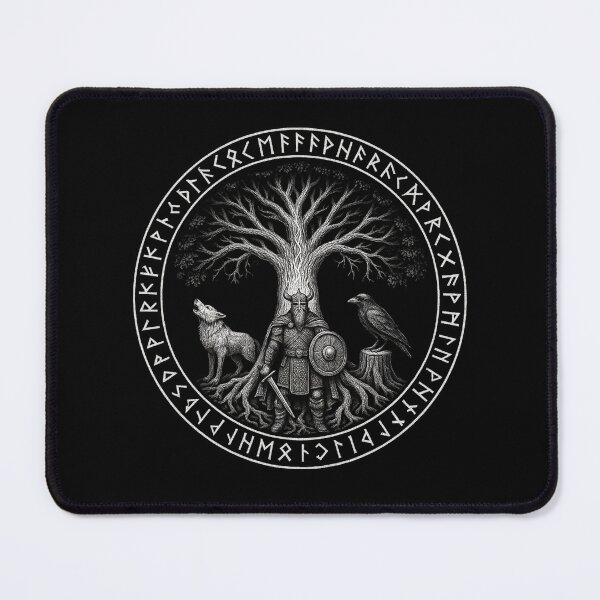 Item preview, SVT Norse Pride Viking wolf raven tree of life Yggdrasil designed and sold by SEVERTREND APPAREL .