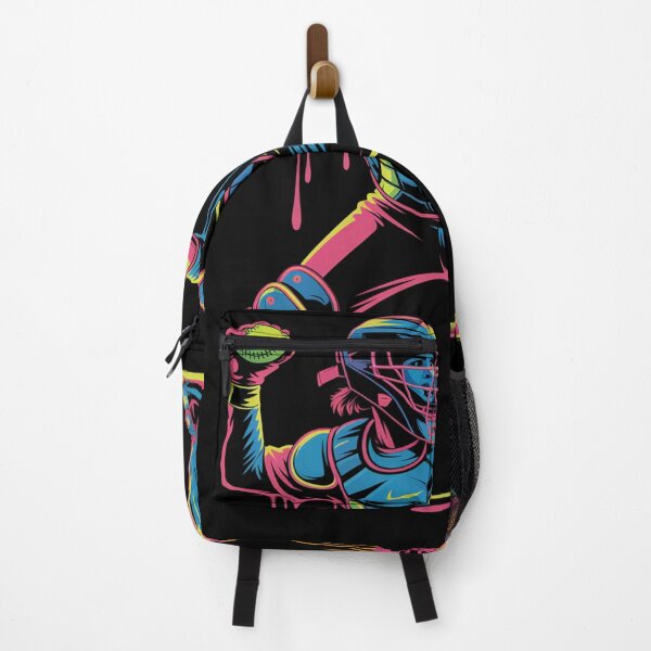 Item preview, Softball Catcher Colorful Drip designed and sold by RayhendersonArt.