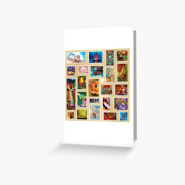Aimee Stewart Stamp Sampler Greeting Card