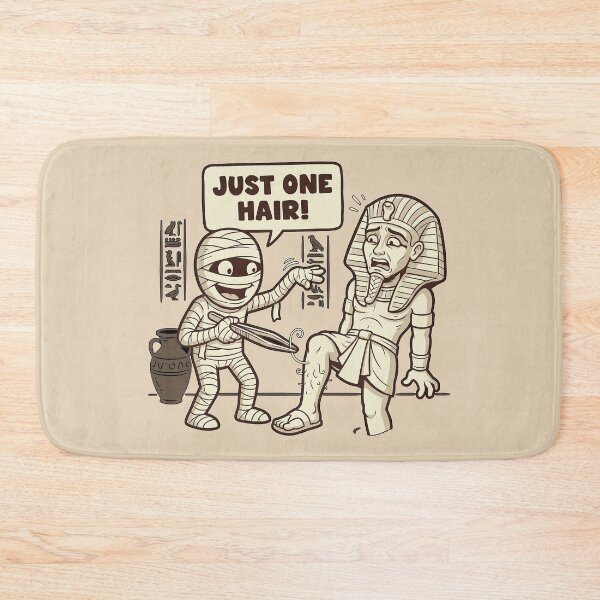 Item preview, Funny Mummy Plucking Scared Pharaoh's Leg Hair - Just One Hair! designed and sold by zzz888.