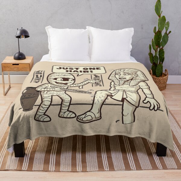 Item preview, Funny Mummy Plucking Scared Pharaoh's Leg Hair - Just One Hair! designed and sold by zzz888.
