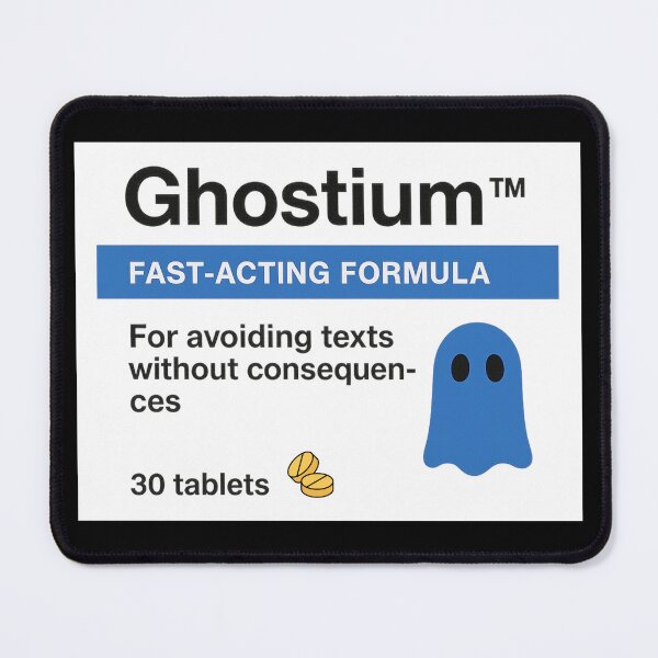 Item preview, Ghostium™ Parody Medicine Shirt – Fake Pharmaceutical Design for Text Avoiders designed and sold by pharmafeels.