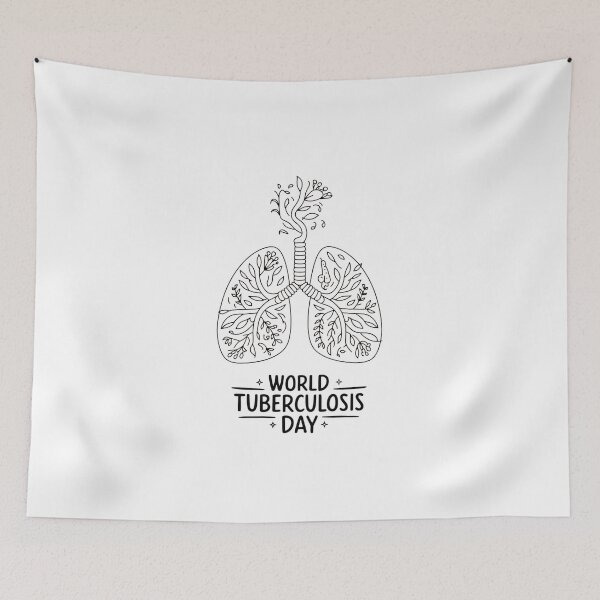 Item preview, World Tuberculosis Day Floral Lungs designed and sold by visionnen.