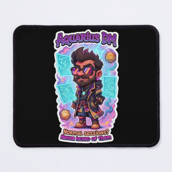 Item preview, Aquarius DM Sticker – Funny DnD Zodiac Dungeon Master Design Men designed and sold by RpgTools.