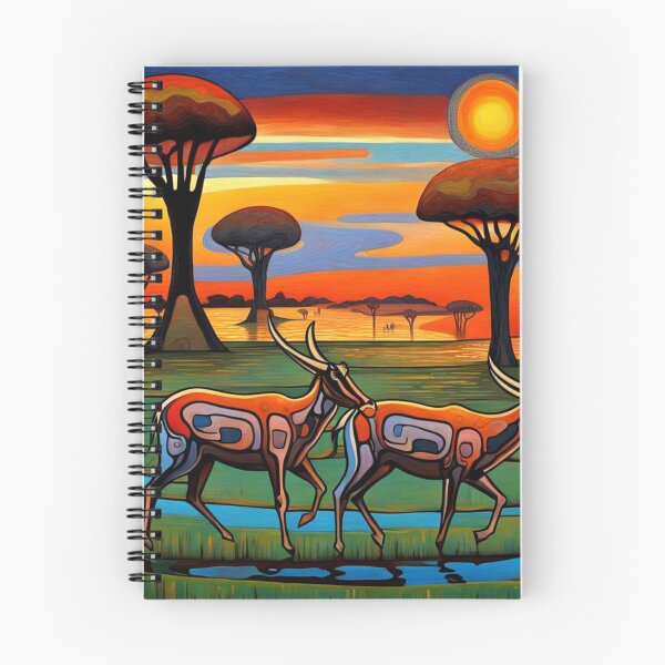 Item preview, Antelopes crossing the Savannah designed and sold by George Hutton Hunter.