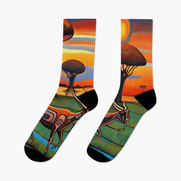 Item preview, Antelopes crossing the Savannah designed and sold by George Hutton Hunter.