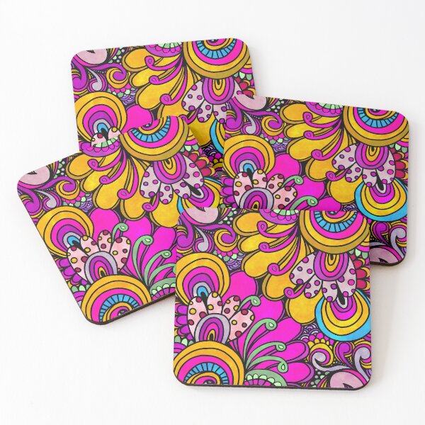 Item preview, Purple Peacock Flowers - Groovy Vibes #3 designed and sold by RC-aRtY.