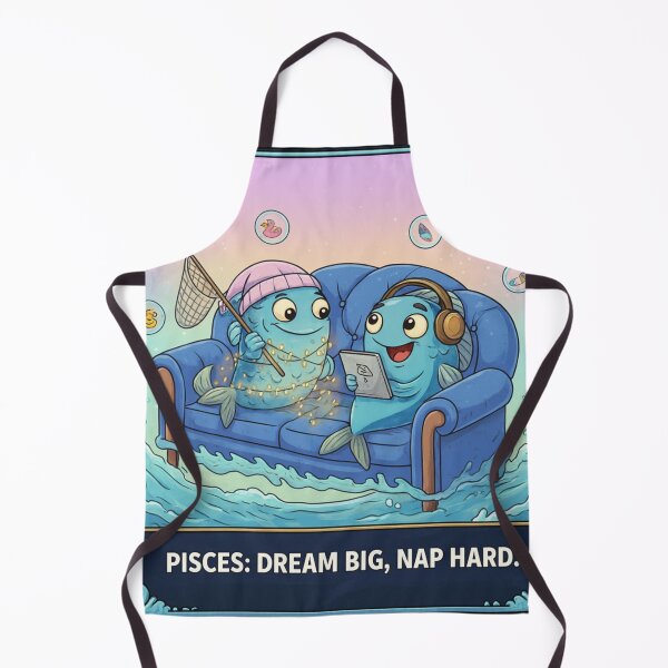 Item preview, Pisces Zodiac Dreamer – Funny Horoscope Cartoon Tee by HoloInverse designed and sold by HoloInverse.