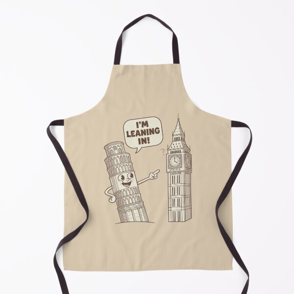 Item preview, Funny Leaning Tower of Pisa vs Big Ben - Leaning In Pun designed and sold by zzz888.