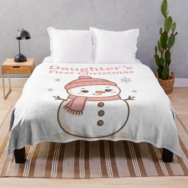 Item preview, My Daughter’s First Christmas Cute Snowman Illustration – Matching Set Available designed and sold by StudioWhitworth.