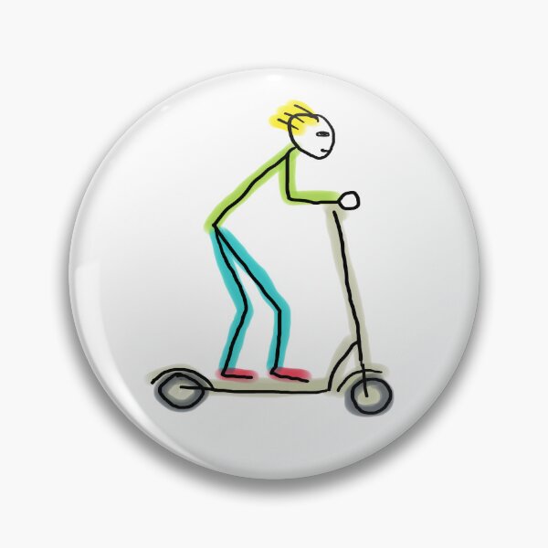 Item preview, E-scooter Stickman designed and sold by Mark-Ewbie.
