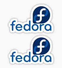 Fedora x2 Sticker