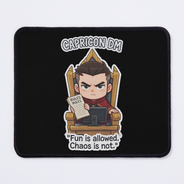 Item preview, Capricorn DM Sticker – Funny DnD Zodiac Dungeon Master Design Men designed and sold by RpgTools.