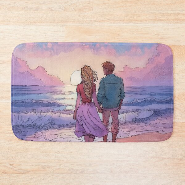 Item preview, Young couple in love looking at sunset designed and sold by Photopat.
