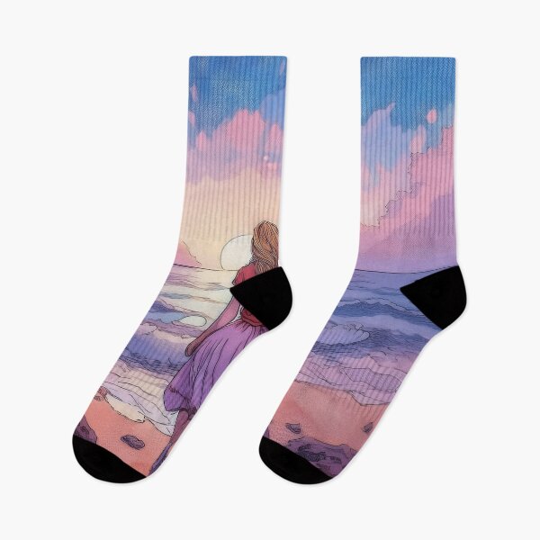 Item preview, Young couple in love looking at sunset designed and sold by Photopat.