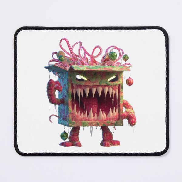 Item preview, Christmas Gift Box Monster Horror Art designed and sold by AlexLineArt.