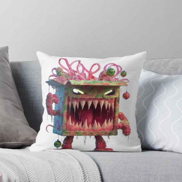 Item preview, Christmas Gift Box Monster Horror Art designed and sold by AlexLineArt.
