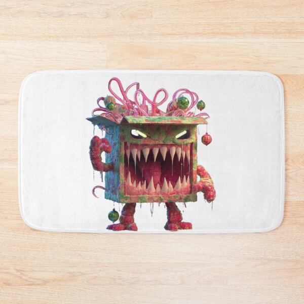 Item preview, Christmas Gift Box Monster Horror Art designed and sold by AlexLineArt.