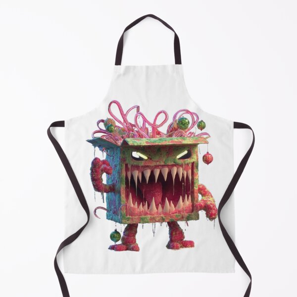 Item preview, Christmas Gift Box Monster Horror Art designed and sold by AlexLineArt.