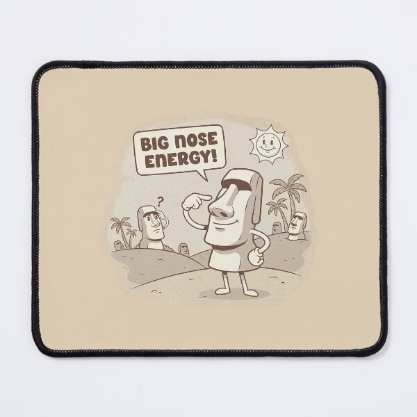 Item preview, Funny Moai Statue with Big Nose Energy Pun designed and sold by zzz888.