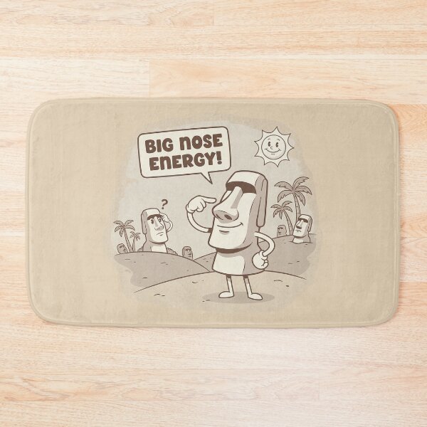 Item preview, Funny Moai Statue with Big Nose Energy Pun designed and sold by zzz888.