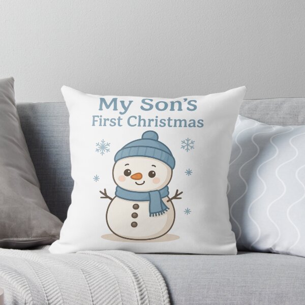 Item preview, Ilustración de muñeco de nieve para la primera Navidad de mi hijo (juego a juego disponible) designed and sold by StudioWhitworth.