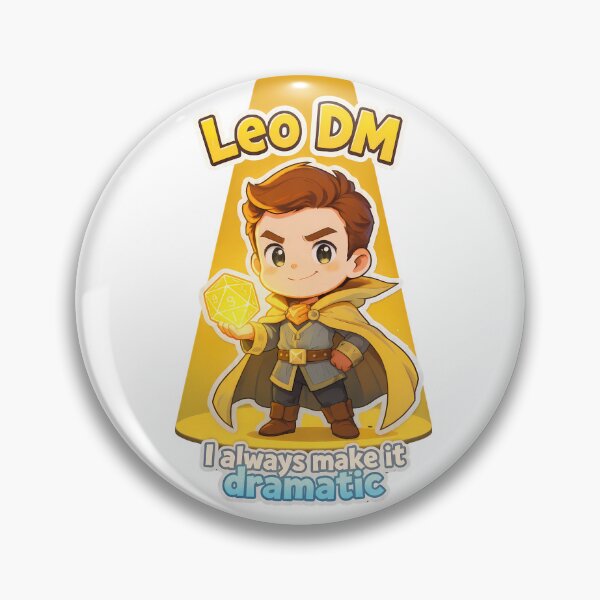 Item preview, Leo DM – Main Character Dungeon Master Sticker Men designed and sold by RpgTools.