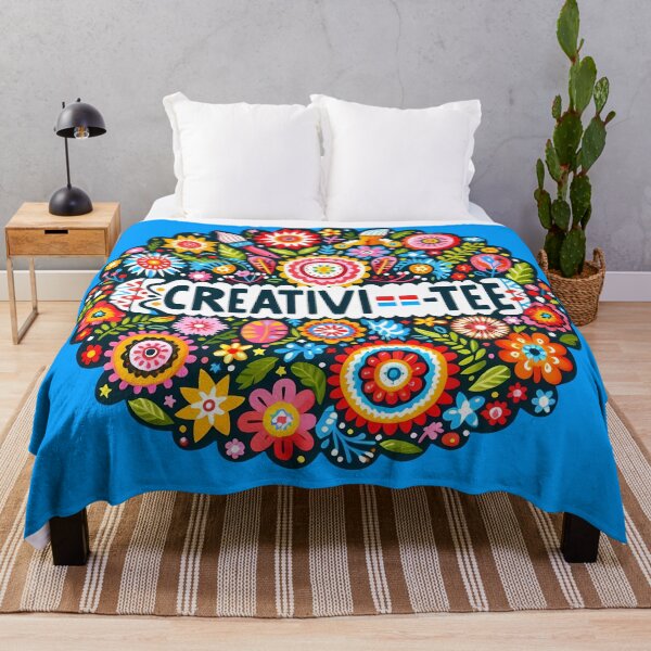 Artikelvorschau, CREATIVI-TEE fröhliches Kreisemblem – Skandinavische Volkskunst von heidiannemorris © entworfen und verkauft von FOLK ART FUSION.