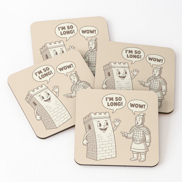 Item preview, Funny Great Wall of China and Terracotta Warrior - I'm So Long! designed and sold by zzz888.