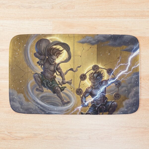 Item preview, Fujin & Raijin – Japanese Storm Gods | Thunder & Wind Deities Art designed and sold by Mori-no-Akari.