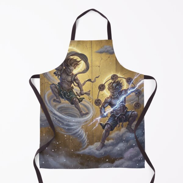 Item preview, Fujin & Raijin – Japanese Storm Gods | Thunder & Wind Deities Art designed and sold by Mori-no-Akari.