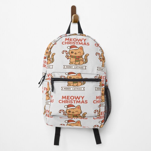 Item preview, Meowy Christmas Cute Cat Santa Hat – Merry Catmas Funny Christmas Cat Design designed and sold by Globalcitytees.